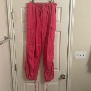 Hot Pink Cargo Pants